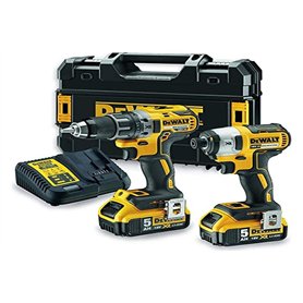 DEWALT - Kit 2 Outils avec Perceuse-Visseuse Compact DCD791 et Visseuse à Chocs DCF887