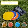 Lusum Lot de 20 disques de marquage ronds en caoutchouc antidérapant avec sac de transport pour entraînement de football