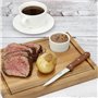 Olympia C136 Lot de 12 couteauxà steak avec manche en bois Marron
