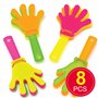 Baker Ross Mini-applaudisseurs en plastique (lot de 8) - Parfaits pour les pochettes-surprises ou comme cadeau pour les enfants.