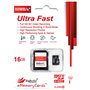 eMemoryCards Ultra rapide classe 10 de 16GB 30MB/s pour carte mémoire MicroSD SDHC pour VTech Kidizoom caméra