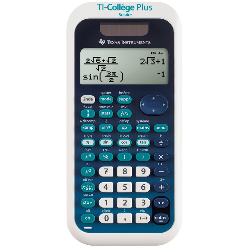 Calculatrice Scientifique Ti-Collège Plus Solaire