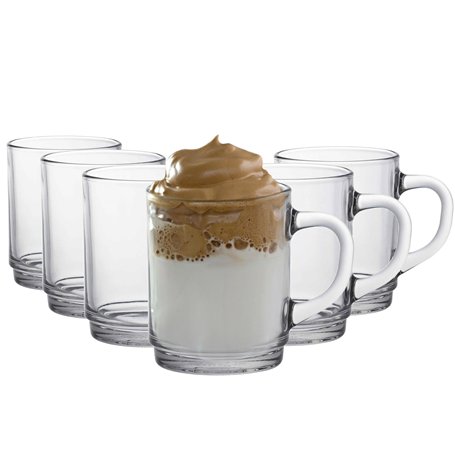 Duralex Versailles Verre Tasses à café - Coupes 260ml pour Le thé