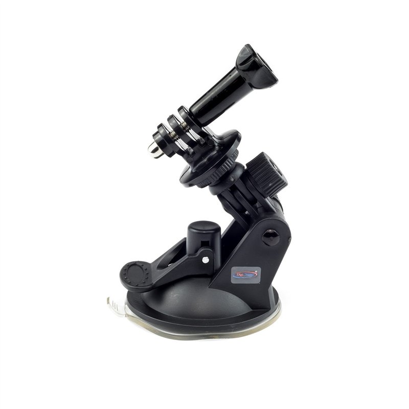 Image secondaire de Digicharge Support Ventouse Voiture de Pare-Brise pour GoPro Hero12 Hero11 Hero10 Hero9 Max/DJI Osmo Action 3 / Insta360 One/Ses