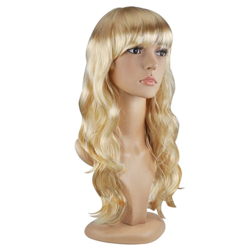 Perruque Bombshell Blonde - Cheveux ondulés de 50,8 cm de long pour soirée costumée - Déguisement cosplay - Perruque déguisée po