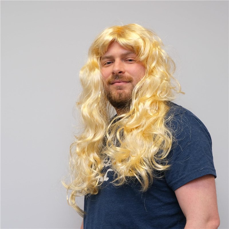 Image secondaire de Perruque Bombshell Blonde - Cheveux ondulés de 50,8 cm de long pour soirée costumée - Déguisement cosplay - Perruque déguisée po