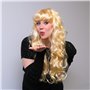 Perruque Bombshell Blonde - Cheveux ondulés de 50,8 cm de long pour soirée costumée - Déguisement cosplay - Perruque déguisée po