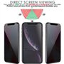 TECHGEAR Protection Ecran Anti Espion - Protecteur d'Écran Verre de Confidentialité en Verre Trempé Compatible pour iPhone 11, i