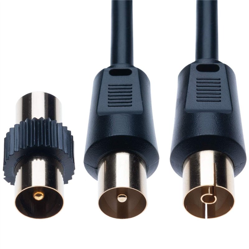 Image secondaire de Câble d'antenne TV 5 m Câble RF Ariel Câble de couplage coaxial Câble d'antenne de télévision Fiche mâle vers prise d'antenne fe