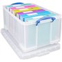 Really Useful Box Lot de 2 boîtes de rangement transparentes de 64 l - 710 x 440 x 310 mm