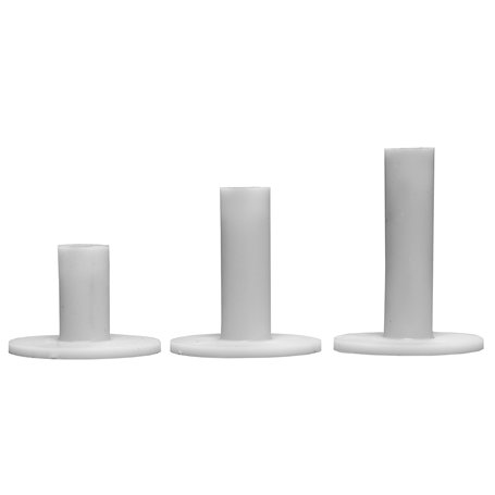 Tee de Practice de Golf en Caoutchouc Longridge (Lot de 3) - Blanc