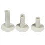 Tee de Practice de Golf en Caoutchouc Longridge (Lot de 3) - Blanc