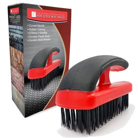 Brosse métallique à main – Brosse métallique rigide avec poignée en fer