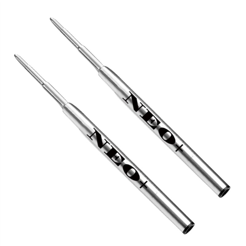 Recharges de stylo à bille NEO+ compatibles avec les stylos à bille Montblanc Biros (2 x encre noire)