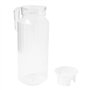 GOLDBEARUK Carafe carrée en plastique avec couvercle pour réfrigérateur - Carafe de 1,1 l
