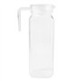 GOLDBEARUK Carafe carrée en plastique avec couvercle pour réfrigérateur - Carafe de 1,1 l