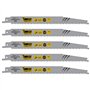 SabreCut SCRS2345X_5 Lot de 5 lames de scie sabre S2345X 200 mm 6-10 TPI S2345X Compatible avec Bosch Dewalt et beaucoup d'autre