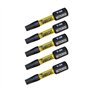 5 x SabreCut SCTX3032_5 32 mm T30 TX30 Jeu d'embouts de tournevis à percussion magnétique Torx Heavy Duty Compatible avec Dewalt