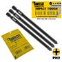 3 x SabreCut AFSC102PH2_3 102 mm PH2 pour Hilti SD-M2 SDM2 102/4 Embout de tournevis pour cloison sèche assemblé à alimentation