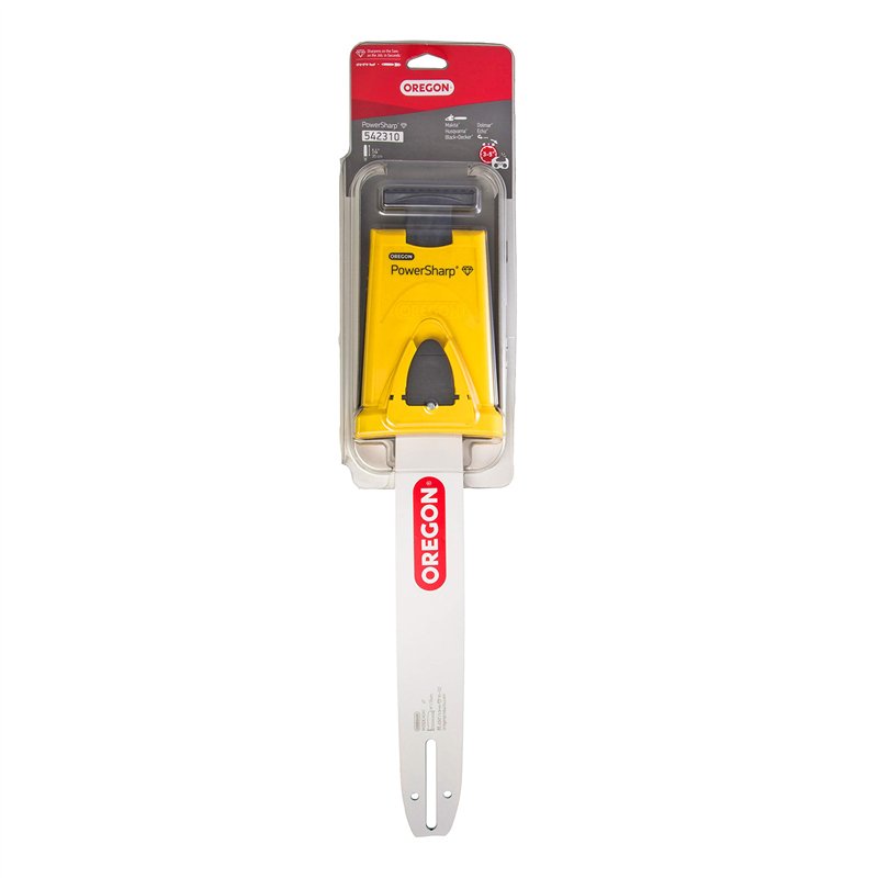 Oregon 542310 Guide Powersharp de tronçonneuse avec affûteur pour chaîne PowerSharp 52 maillons