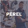Perel Coffret de rangement multifonctionnel, boite à outils, boite de rangement vide, caisse outil plastique, portable, avec 4