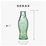 Carafe en verre pour l'eau | Collection Fish & Fish par Paola Navone | Carafe 850 ml | Bouteille conteneur transparent vert pour