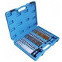 Lot de 38 brosses rondes en acier laiton.