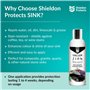 Shieldon Protects Hydrofuge pour Éviers en Granit, Imperméabilisant SINK Pierre Cuisine avec Nano-revêtement - Imprégnation et E