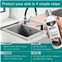 Shieldon Protects Hydrofuge pour Éviers en Granit, Imperméabilisant SINK Pierre Cuisine avec Nano-revêtement - Imprégnation et E