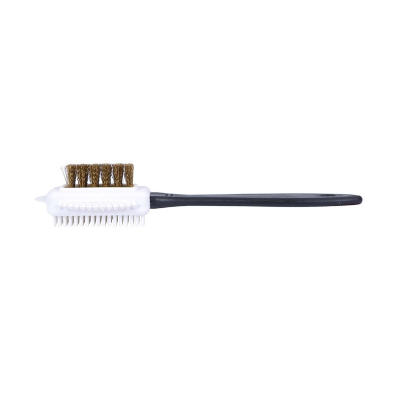 Image secondaire de Kaps Brosse de Qualité pour Nettoyer Les Chaussures, Brosse Multifonction à 4 Côtés pour Le Nubuck et Le Daim, Poils en Laiton