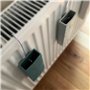 Metrox Lot de 4 humidificateurs en céramique BARI Relief plat à fixer au radiateur Radiateur Diffuseur d'eau Vase mural 333 a168