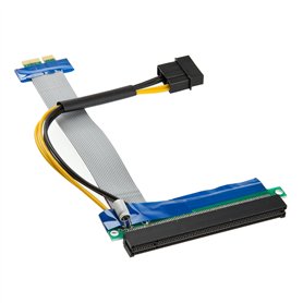 Kolink Riser Cable PCIe x1 to x16 - Cable PCIe pour Les Cartes D'extension - Riser PCIe x1 - Adapteur Riser PCI Express 16x avec
