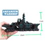 SLOCME Aquarium Shipwreck Decorations Fish Tank Ornaments - Resin Material Sunken Ship Decorations, Eco-Friendly for Freshwater