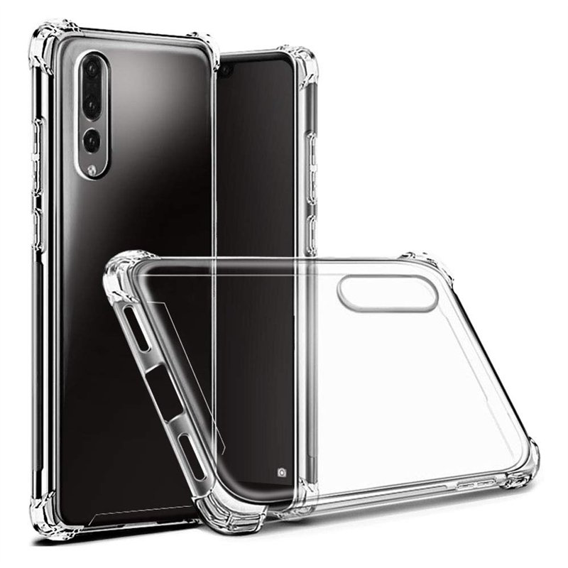 Hually Coque Huawei P20 Pro, P20 Pro Coque Transparente Silicone Gel TPU, Housse Etui de Protection Bumper [Anti Choc] [Ultra Fi