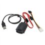 Aukson B45 Câble adaptateur 3 en 1 USB 2.0 vers IDE/SATA pour disques durs 2