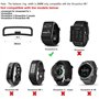 Chofit Fit Compatible avec Garmin Vivoactive HR Sangle de fixation Hoop Loop Caoutchouc Boucle Holder Compatible avec Garmin Viv