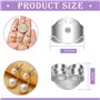 TOAOB 20pcs Fermoirs de Boucles D'oreilles en Argent 925 5 x 5.5mm en Forme de Papillon Support Sécurisé pour Fabrication de Bij