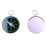 JZK 5 PCS 44mm Boussole de Poche en Métal avec Boucle sur Dessus pour Porte-clés Pandant, Fête Anniversaire Faveurs Cadeaux pour