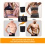 Electrostimulateur Musculaire, Ceinture Abdominale EMS Appareil Pas Besoin de Feuilles de Gel USB Charge Femme Homme Entraînemen