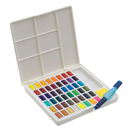FABER-CASTELL 169748 Étui de 48 aquarelles en godet