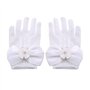 SwirlColor Courts élégantes Satin Bow trous Gants résille poignet Gants Longueur de fille pour Flower Girls