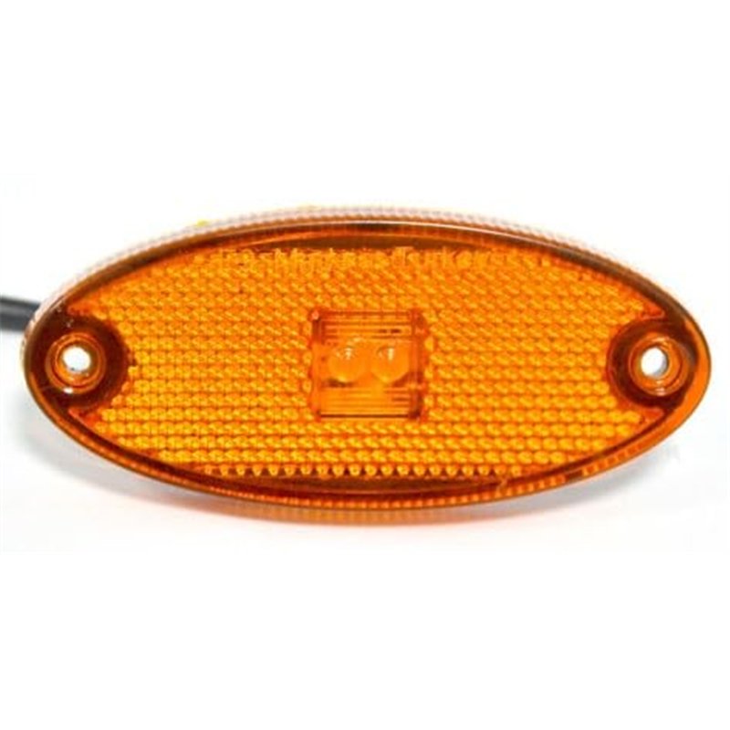 Image secondaire de 10 x LED SMD ovales Orange 12 V Feux de gabarit latéraux pour van, bus, voiture, camion, caravane