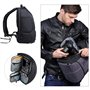 Beschoi Sac pour Appareil Photo, Sac à Dos Photo Grande Capacité Imperméable avec Housse Etanche Inclus pour DSLR Caméra Canon N