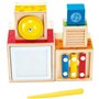Hape - Boite Musical Gigognes - Jeu de Cubes Sonores à Empiler - Jouet en Bois Musical pour Bébé dès 18 Mois - Cadeau Naissance