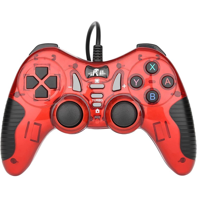 Rii Gaming GP500 - Manette de jeu compatible avec PlayStation 3, Windows PC, Android, Raspberry Pi, Smart TV, Fire TV