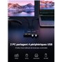 UGREEN USB 2.0 Switch Ports pour 2 PC Entrées 4 Sorties Commutateur pour Clavier Souris Disque Dur Externe Imprimante Scanner Câ