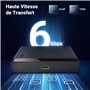 UGREEN USB C Boîtier Externe 2,5 Pouces Disque Dur SATA III II I HDD SSD USB 3.1 Gen 2 Type C 6Gbps UASP Supporte Windows Mac OS
