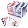 LotFancy 12 Decks Jeux de Carte 54 de Poker Playing Cards à Index Standard 6 Bleu et 6 Rouge