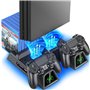 OIVO Support PS4 avec Ventilateur de Refroidissement PS4 pour Playstation 4/PS4 Slim/PS4 Pro