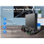 OIVO Support PS4 avec Ventilateur de Refroidissement PS4 pour Playstation 4/PS4 Slim/PS4 Pro, PS4 Pro Support Vertical avec Stat